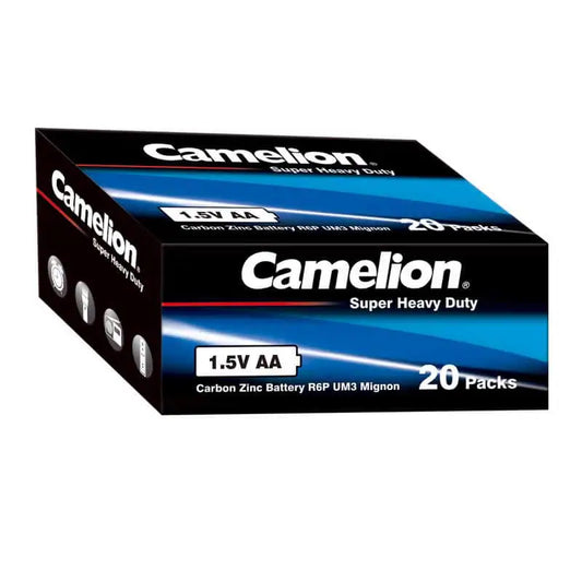 Box of camelion super heavy duty batteries – AA (40 batteries)