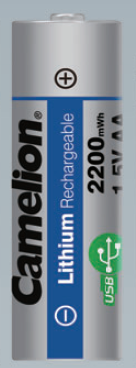 Camelion USB C rechargeable lithium batteries AA – 1.5V – 2200mWh