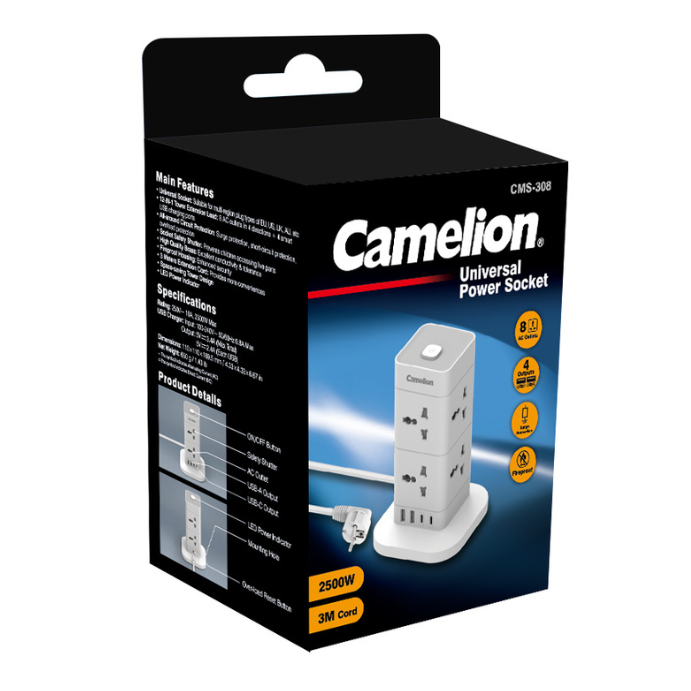 Camelion universal power socket - CMS 308