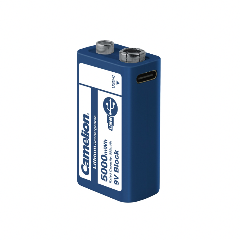 Lithium Rechargeable Battery 9V - 5000 mWh