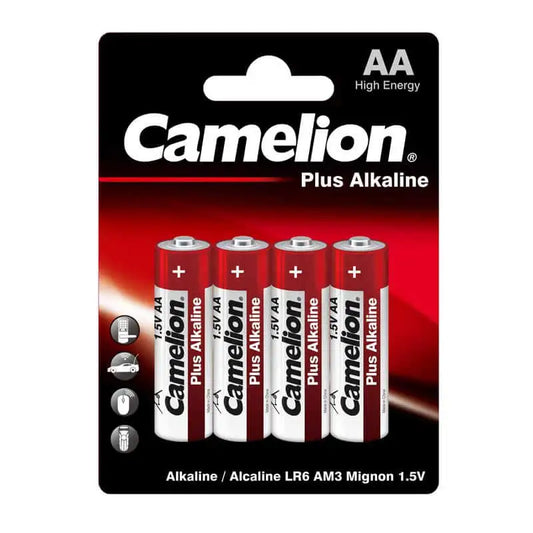 Camelion plus alkaline batteries – AA4 (4 batteries)
