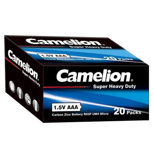Box of camelion super heavy duty batteries – AAA (40 batteries)