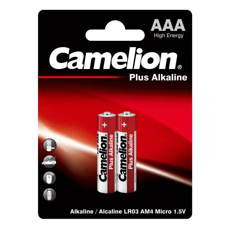 Camelion plus alkaline batteries – AAA2 (2 batteries)