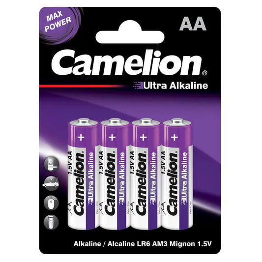 Camelion ultra alkaline batteries – AA4 (4 batteries)