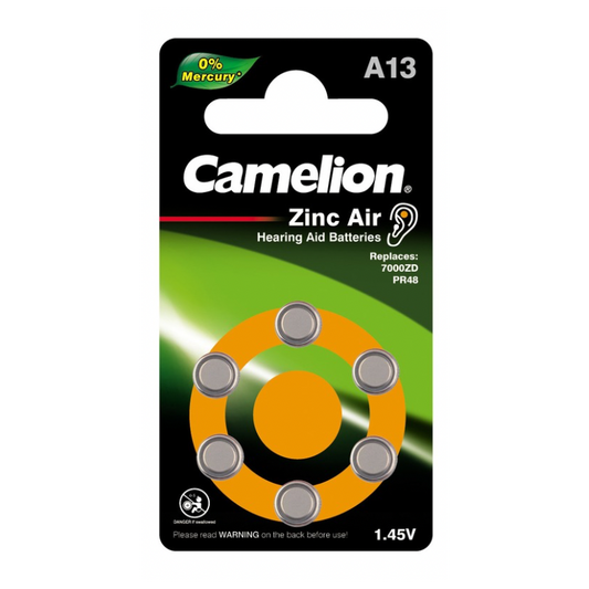 Camelion Hearing Aid Battery: A13 BP6