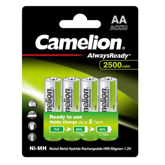 Camelion AA 2500 mAh rechargeable batteries (Pack of 4)