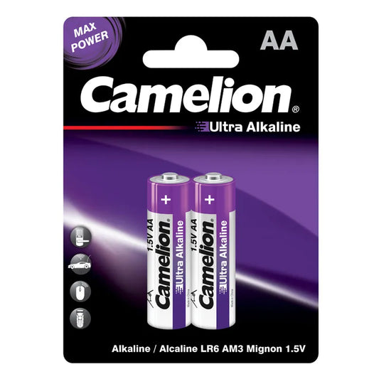 Camelion ultra alkaline batteries – AA2 (2 batteries)