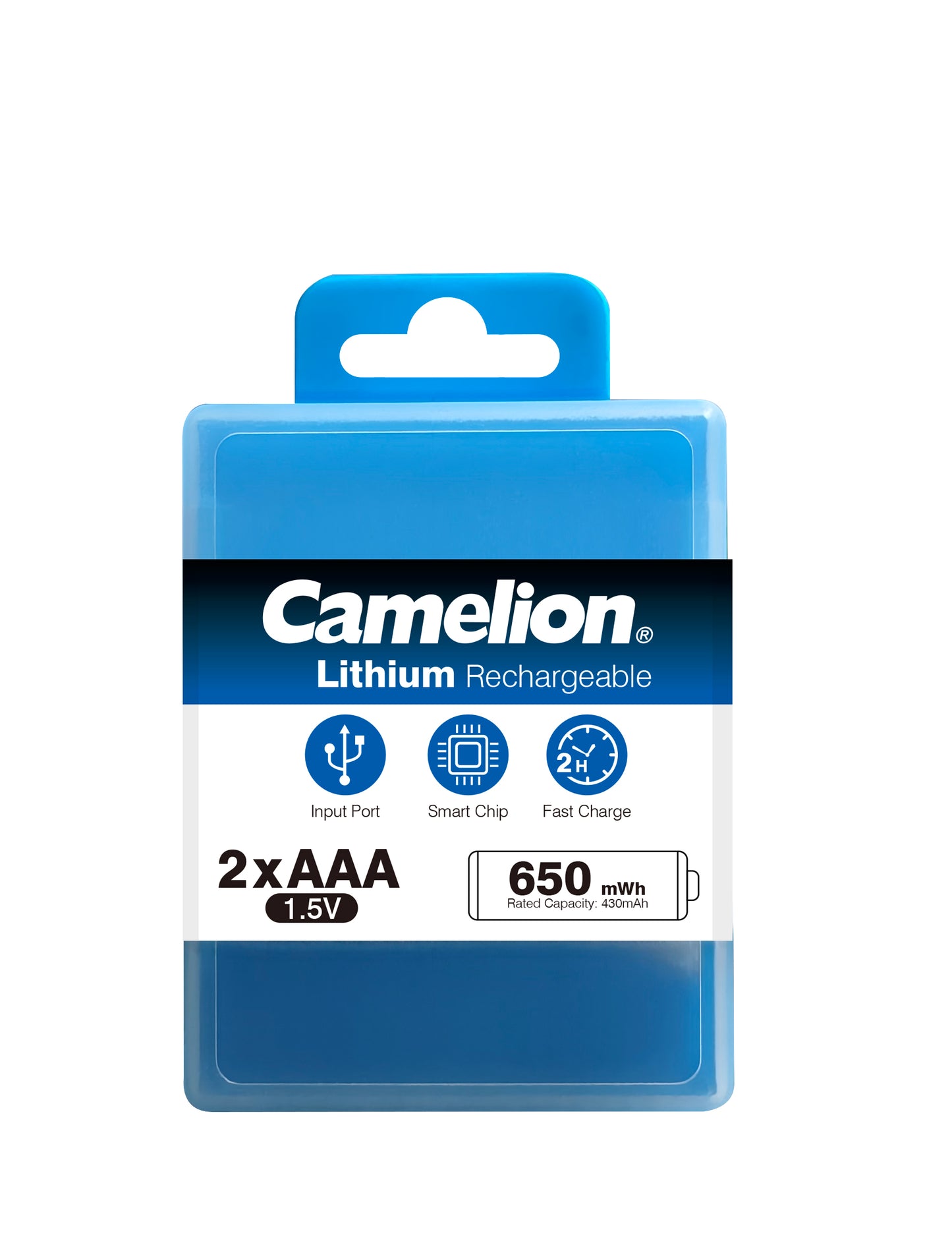 Camelion USB-C rechargeable lithium batteries AAA – 1.5V – 650mWh