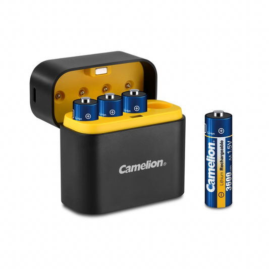 Lithium Batteries & Charger set (4AA) - LBC-329MST