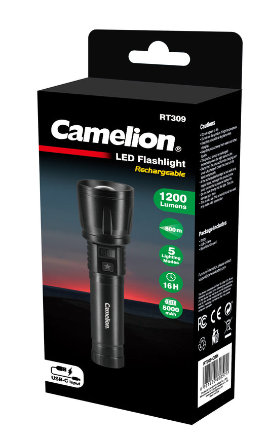 Rechargeable Aluminium Flashlight RT309