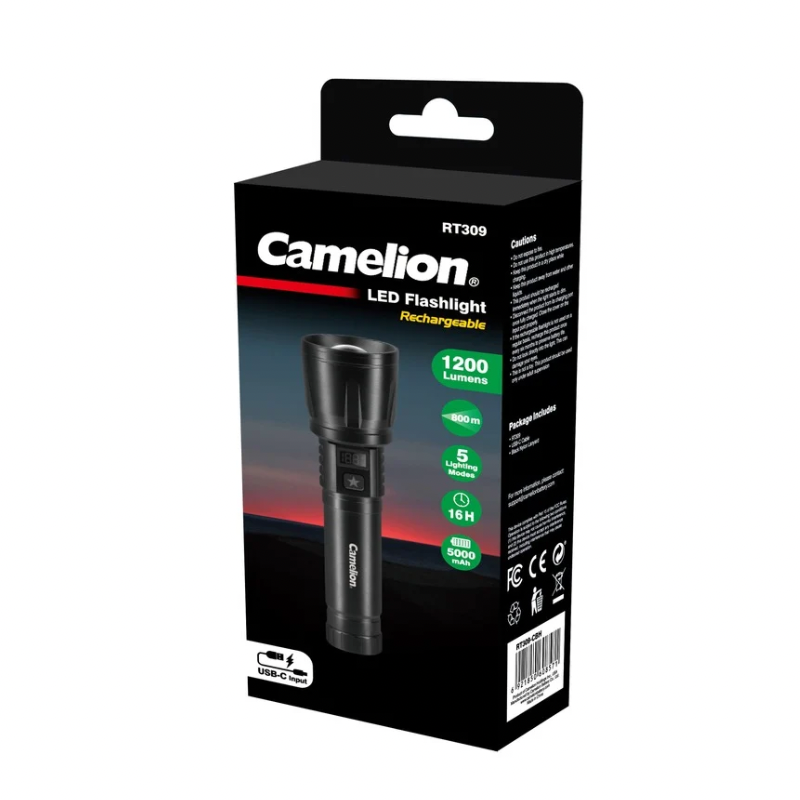 Rechargeable Aluminium Flashlight RT309